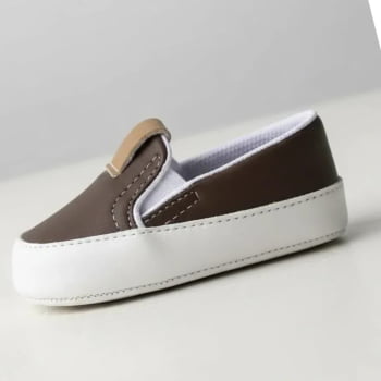 Slip On Marrom Castor Casual Leve e Confortável