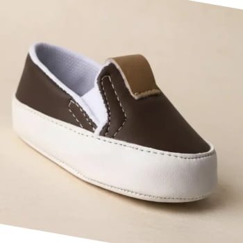 Slip On Marrom Castor Casual Leve e Confortável