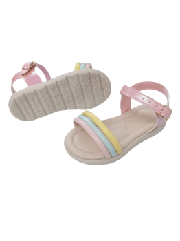 Sandália Infantil Tiras Coloridas