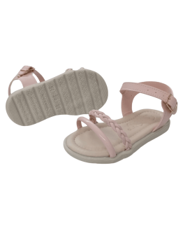 Sandália Infantil Trança Rosa