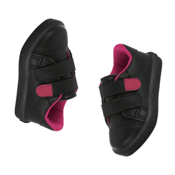 Tênis Escolar Preto com Pink